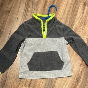 OshKosh B'gosh Gray and Yellow Hoodie Sweatshirt